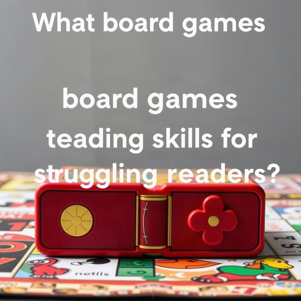 What board games teach reading skills to struggling readers?