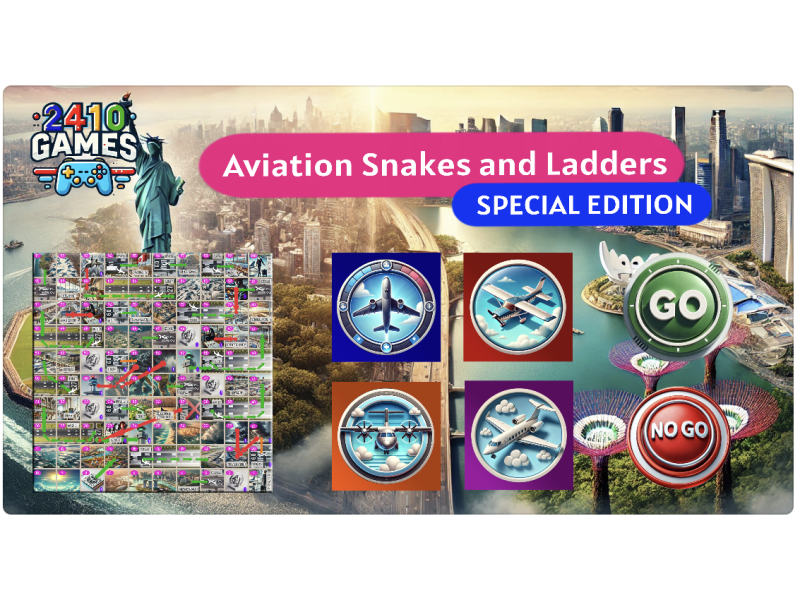 Aviation Snakes & Ladders | Aviation Board Game | Educational and Fun for Families | Aviation Enthusiasts | Fly Across the World